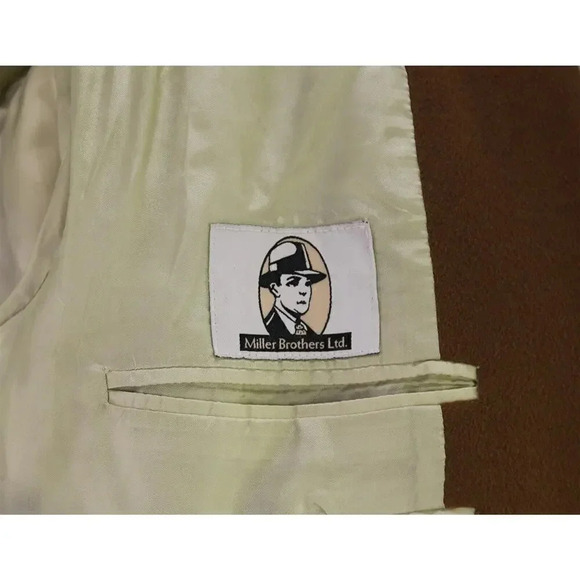 Miller Brothers Ltd Custom Made for Pat Dye Brown 100% Cashmere Blazer 44R - Picture 8 of 9